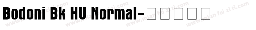 Bodoni Bk HU Normal字体转换